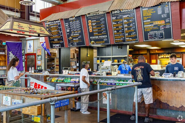 Head to Serious Texas BBQ near Registry Ridge for some delicious BBQ classics.