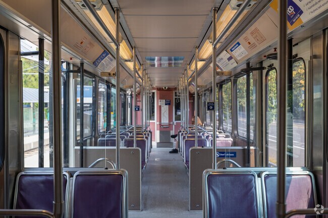 The MAX train offers comfortable, fast transit to downtown Portland, nearby Linwood.
v