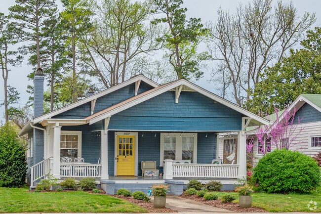 Front covered patios are a common on Fisher Park homes, perfect for avoiding the summer heat.