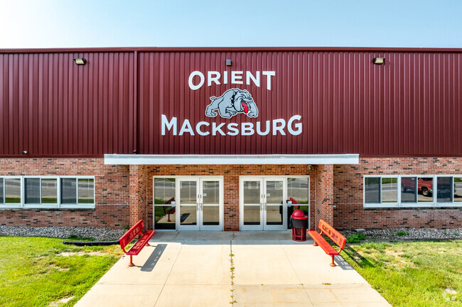 Orient Elementary School now shares a campus with the high school.