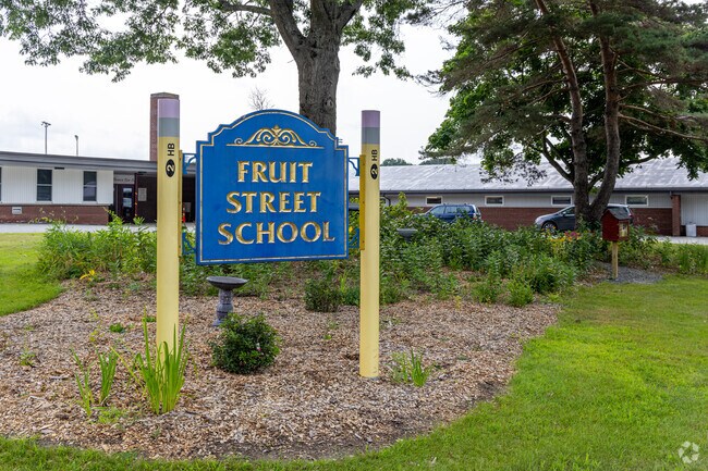 The Fruit Street School in the Tree Streets neighborhood of Bangor, ME.
