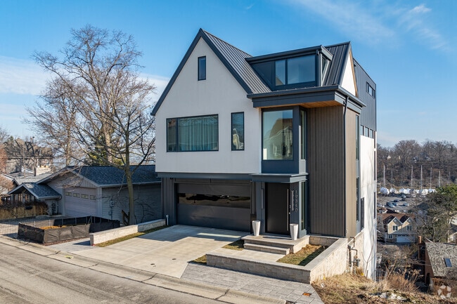 Contemporary homes stand out in Rocky River.