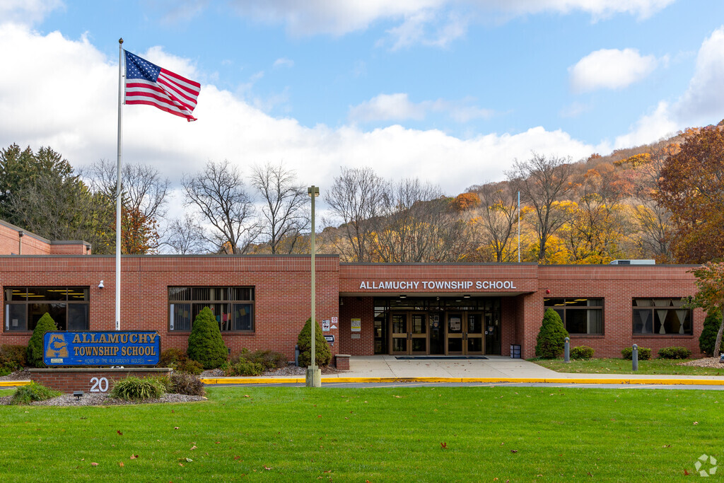 Allamuchy Township Elementary School is surrounded by trees and nature.