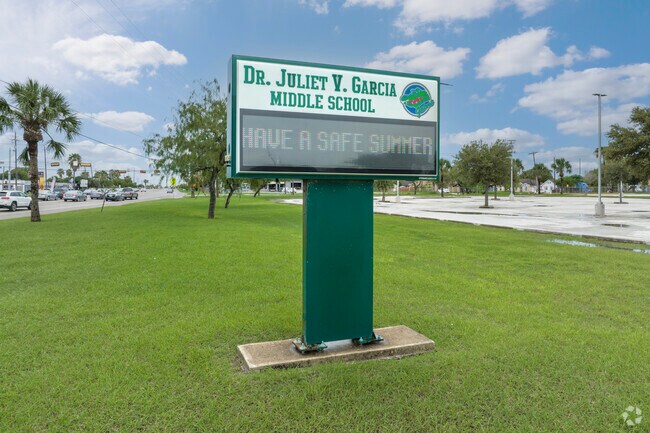 Garcia Middle School hosts grades 6th to 8th in the city of Brownsville.