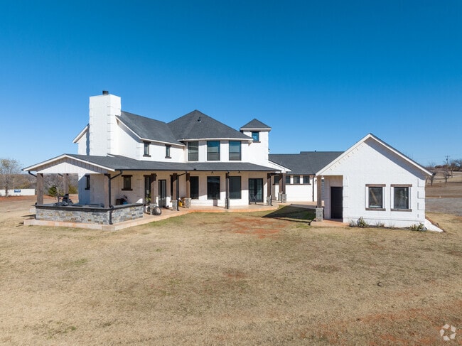 The homes in West Blanchard typically sit on large acreages.