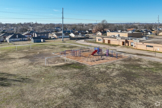 Boevers Elementary School provides students multiple playgrounds and plenty of space to run.
