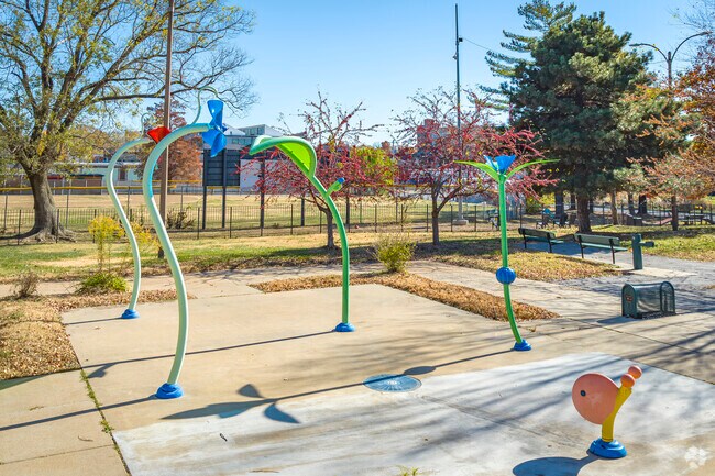 The Fox Park splash pad is a great place for kids to cool off when temperatures rise.