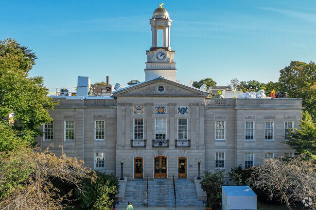 Waltham Town Hall sits in Waltham's Common near Angleside.