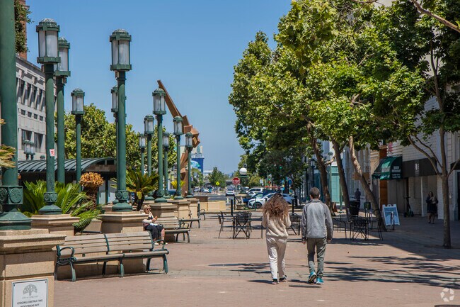 Uptown's Frank Ogawa Plaza offers a nice break from the hustle and bustle of downtown Oakland.