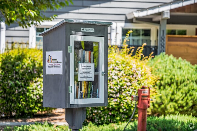 It is fun to share books with neighbors using this Little Free Library in Penn Valley.