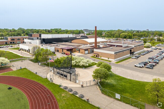 The Gymnastic Center is located at Roseville Area High School.