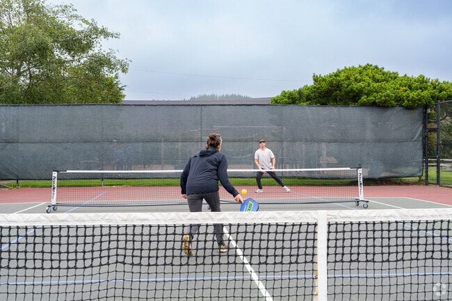 Cannon Beach residents enjoy pickleball at the Cannon Beach Tennis & Pickleball Courts.