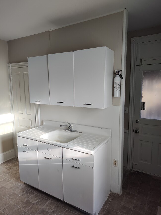 Kitchen Sink and Rear Door