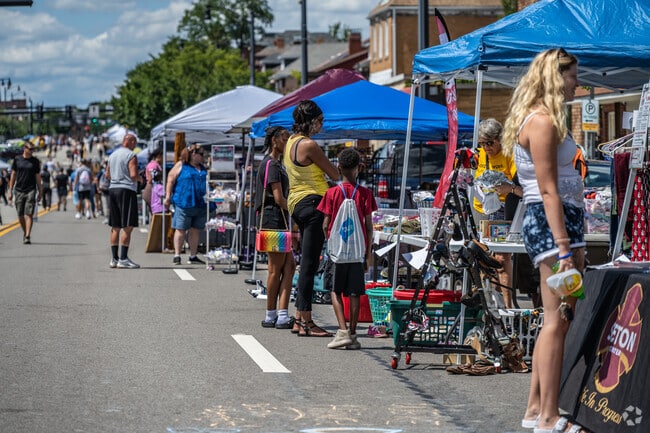 A large crowd gathers at the annual Breezefest in Brookline.