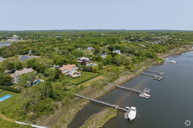 Many Eastport homes offer access to scenic waterways.