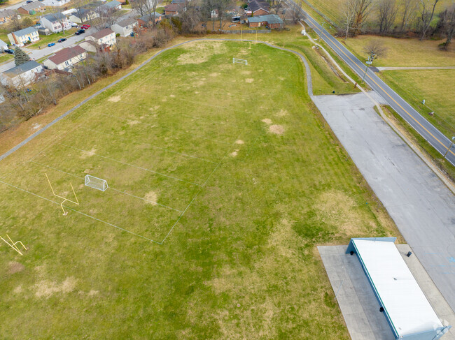 There are several sports fields at Thomas Jefferson Elementary School.