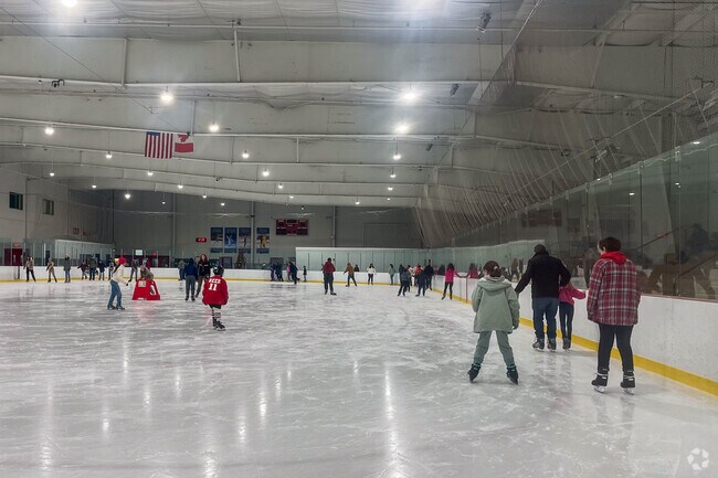 Enjoy a free skate with family at the York Ice Arena in Valley View.