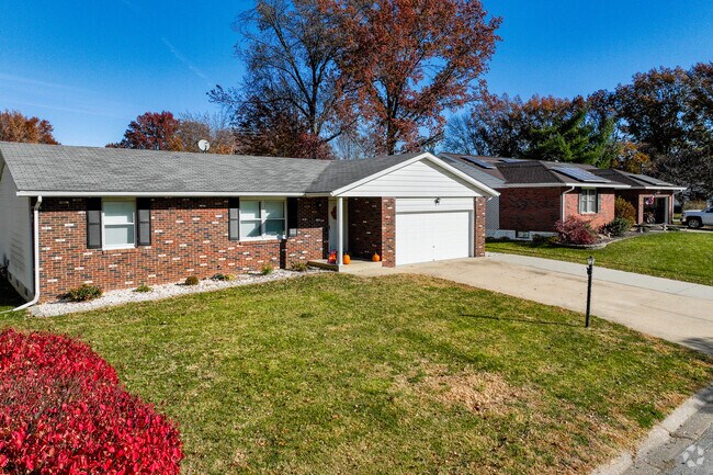 Houses in Godfrey are often built with brick.