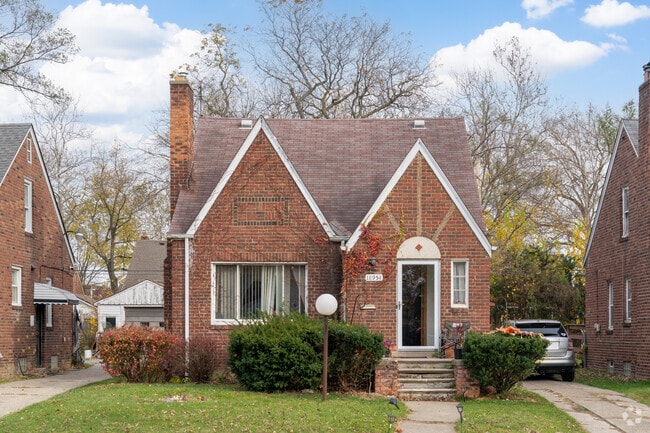 Tudor inspired cottages add an artsy feel to the streets of Greenfield.