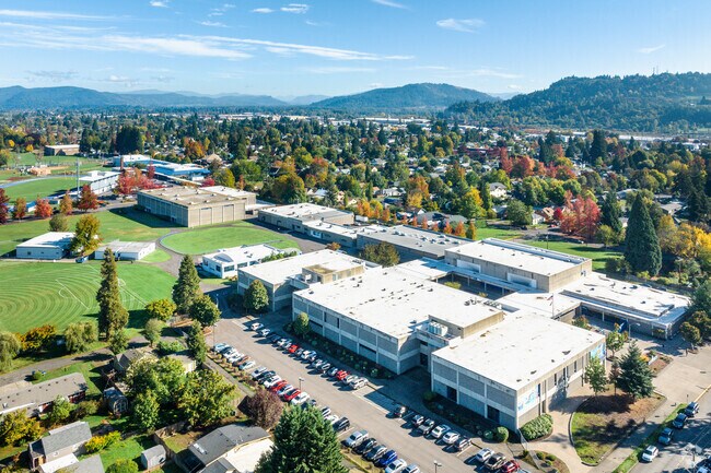 Springfield High School offers a spacious campus for academics and sports.