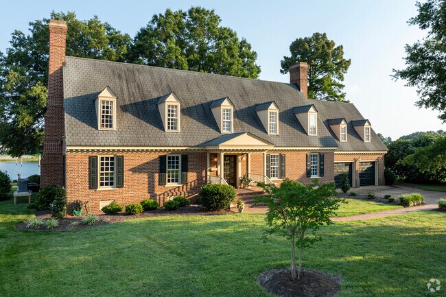 Stately Colonial styles set the peak for Newtown/Crown Point's housing prices.