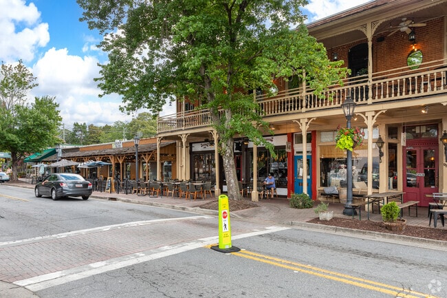 Canton Street in Roswell is filled with different restaurants and stores for residents to enjoy.