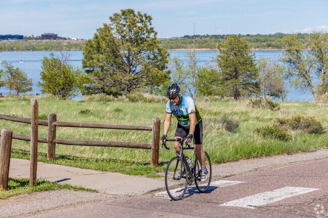 Nearby, Cherry Creek State Park encompasses 4,000 acres and 40 miles of trails.