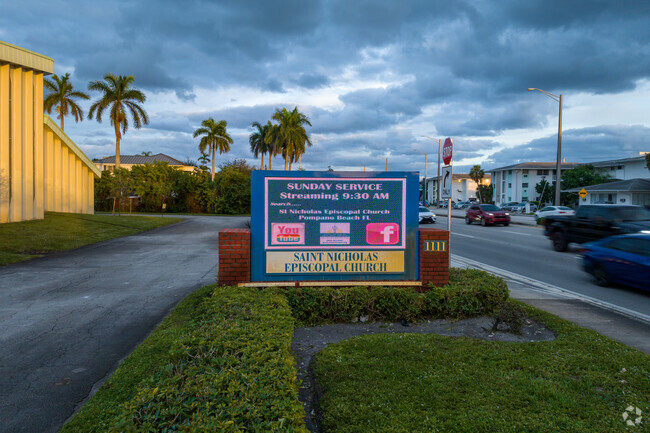The Angels Christian Academy of Pompano sign.