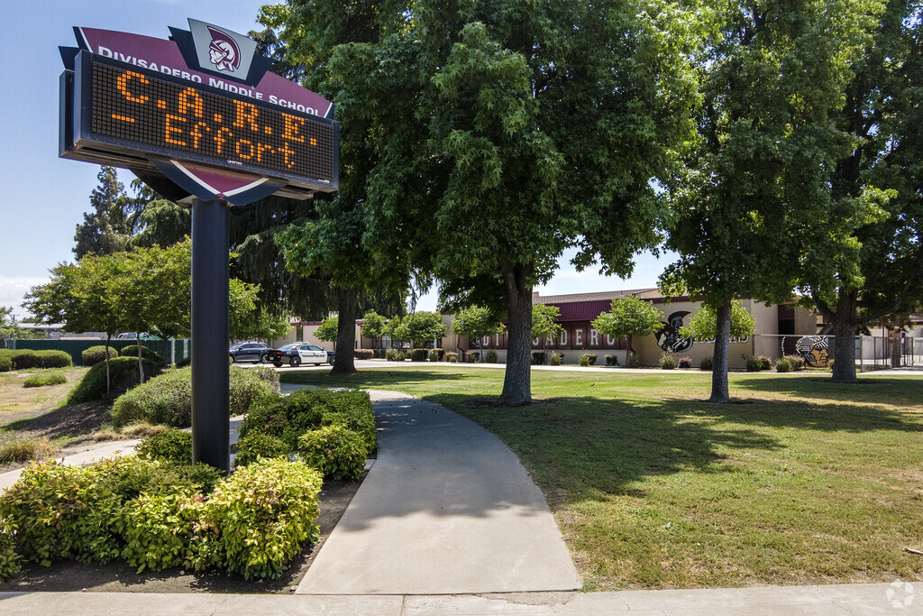Students attend Divisadero Middle School in the Mooney neighborhood of Visalia.