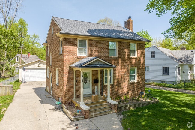 Brick Colonial-style home in the Old Everett neighborhood.