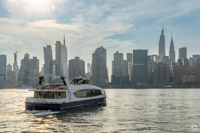The NYC Ferry provides alternate travel options around the city with stunning skyline views.