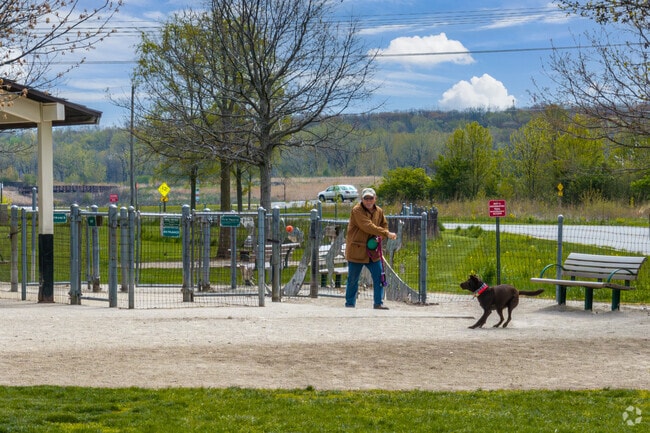 The best feature of Whalon Lake Park is the large dog park.