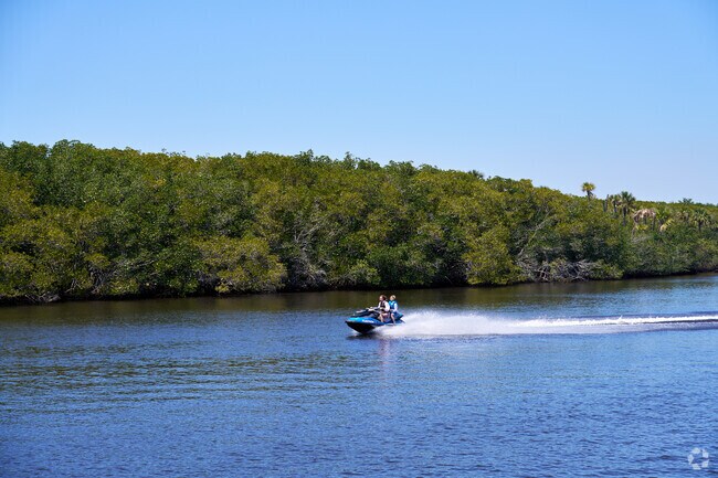 It's easy to get on the water near Sandpiper Bay and enjoy a jetski ride on the river.