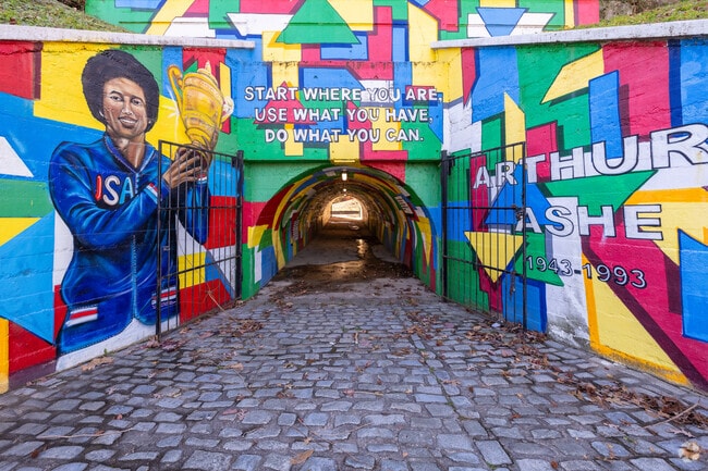 The colorful and imaginative tunnel at Battery Park in Virginia Union is a must see.