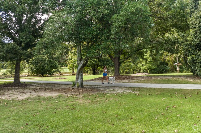 Many residents come to Kiesel Park in Auburn to walk their pets.