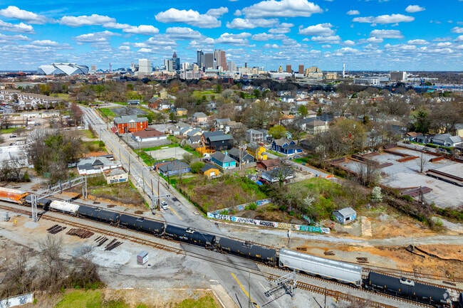 After the Civil War, train mechanics settled near the rail yards on the south side of Atlanta.