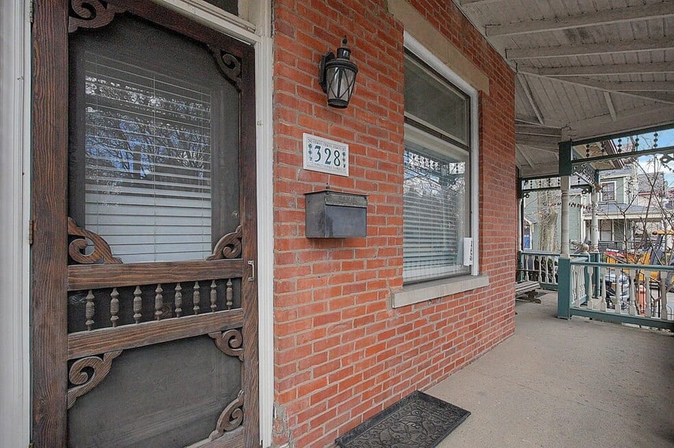 Front door and porch