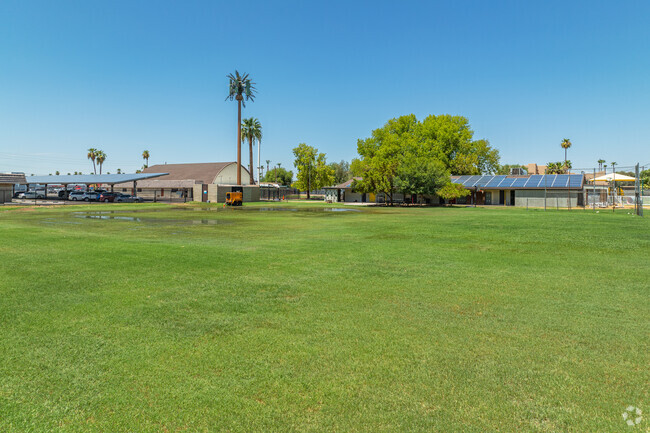 Glenview Adventist Academy offers students large open field for outdoor exercise.