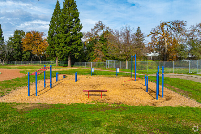 Exercise equipment is available for students of Warren T. Eich Middle School.