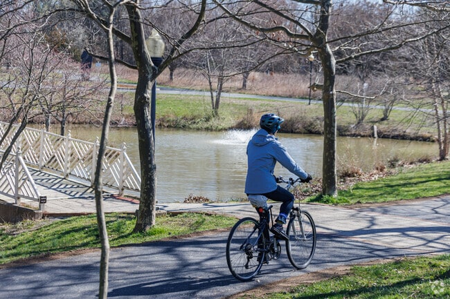 Take a leisurely ride through Quiet Waters Park in Hillsmere Shores.