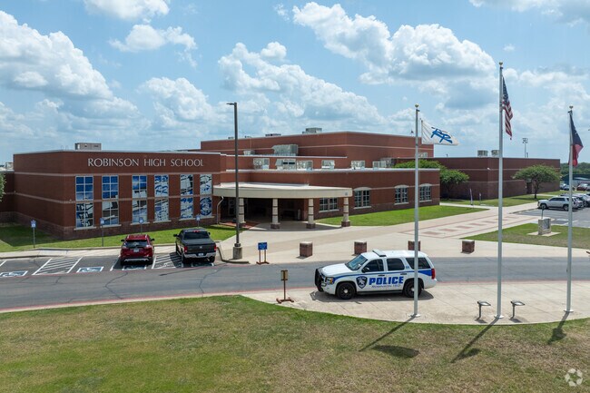 Robinson High School is a short walk or drive to most residents.