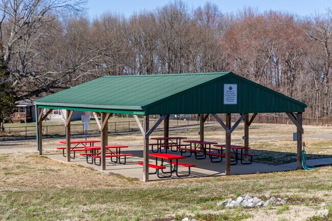 A pavilion can be enjoyed by visitors to North Sumner Elementary School.