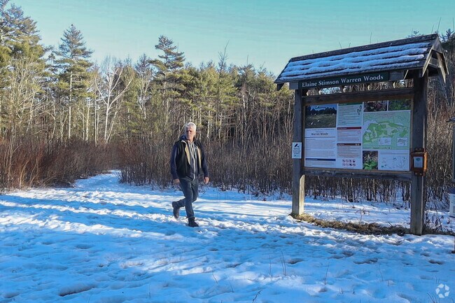 Warren Woods Trail is open year-round in Scarborough.