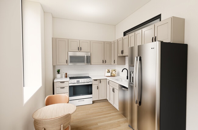 The Electric Building - 1B1B Style 1A Kitchen