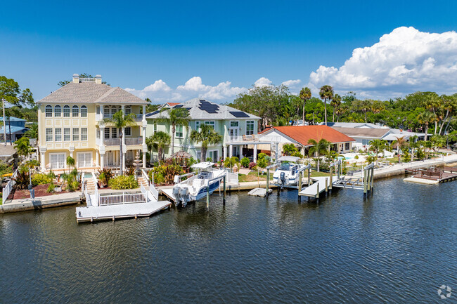 Find amazing watefront homes along the Cotee river in Downtown New Port Richey.