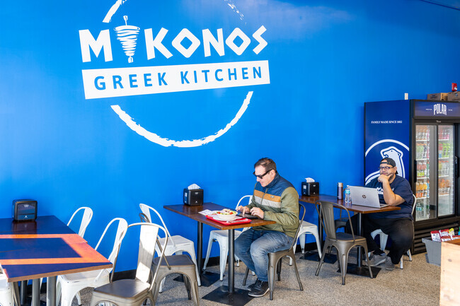 Head to Mykonos Greek Kitchen in Wadsworth, MA, for tasty Greek food and the best gyros in town.