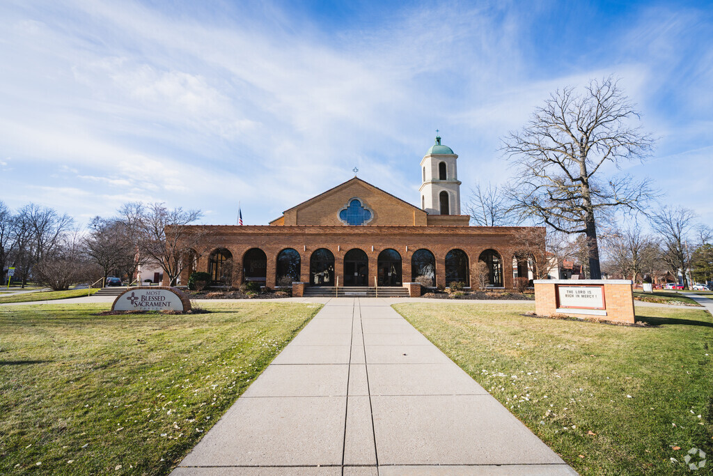 Blessed Sacrament School doubles as a church on Sunday.