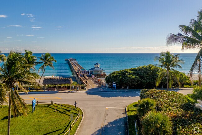 Fishing and sightseeing are popular at the Juno Beach Pier, open year-round.