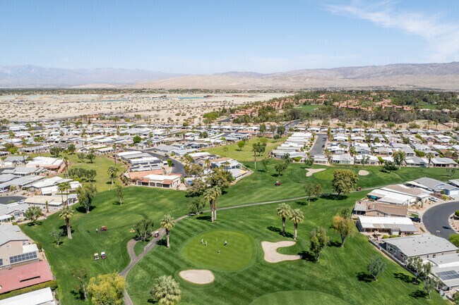 Palm Desert Greens Country Club features a stunning golf course, offering residents and their guests a scenic and challenging place to enjoy the game.