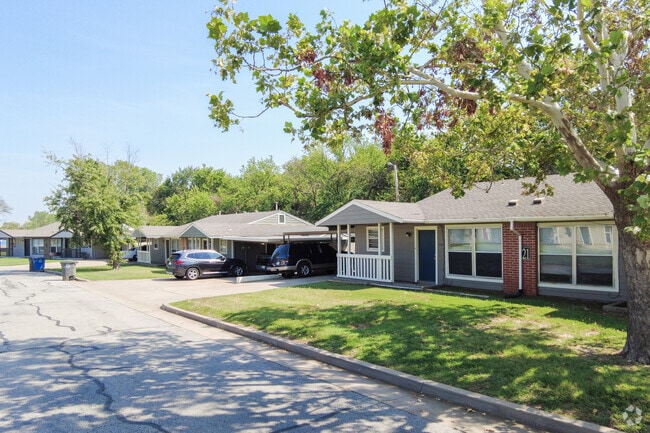 Diverse living options shine in the harmonious group of duplexes within Tower Heights.